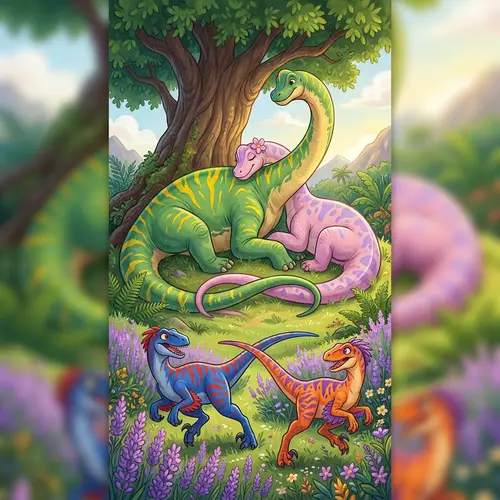 Cute Dinosaur Couples Wallpaper for Boyfriend | Prehistoric Love