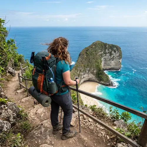 Backpacking in Nusapenida Island: Keckling Beach View