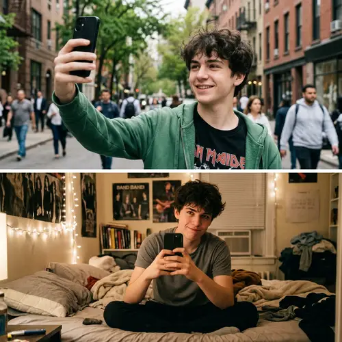 18-Year-Old Boy Taking Selfies | Fun Moments
