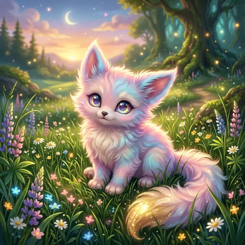 Cute fantasy animal drawing 