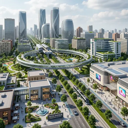 Explore the Tech Avenue: Modern Architectural Marvels