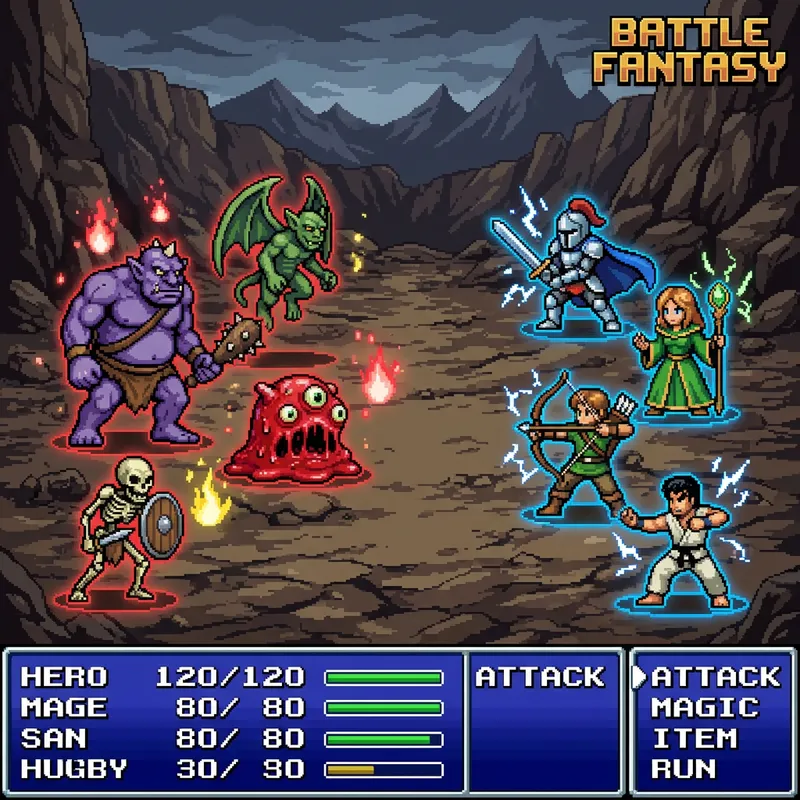 Epic Undertale Battle - Monsters vs Characters