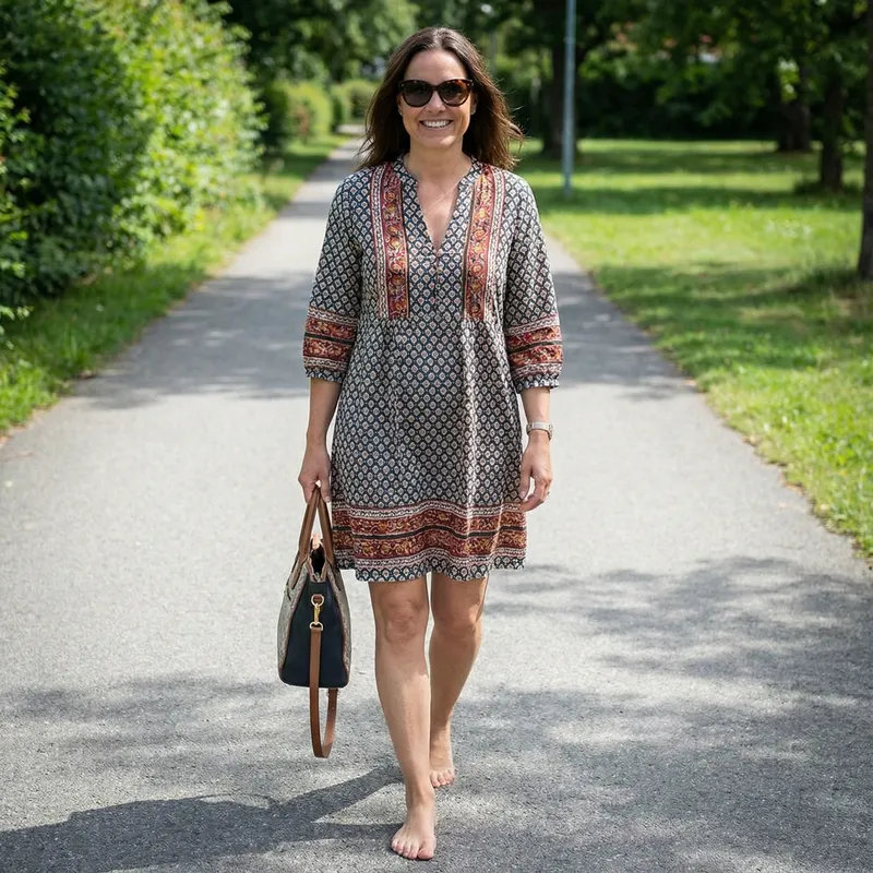 Woman with Bare Feet: Embrace Natural Beauty