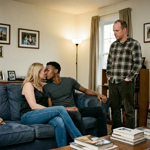 Wife and Bull Share an Intimate Moment