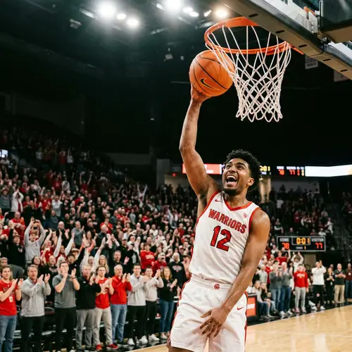 Last-Minute Victory: College Basketball Player's Winning Shot