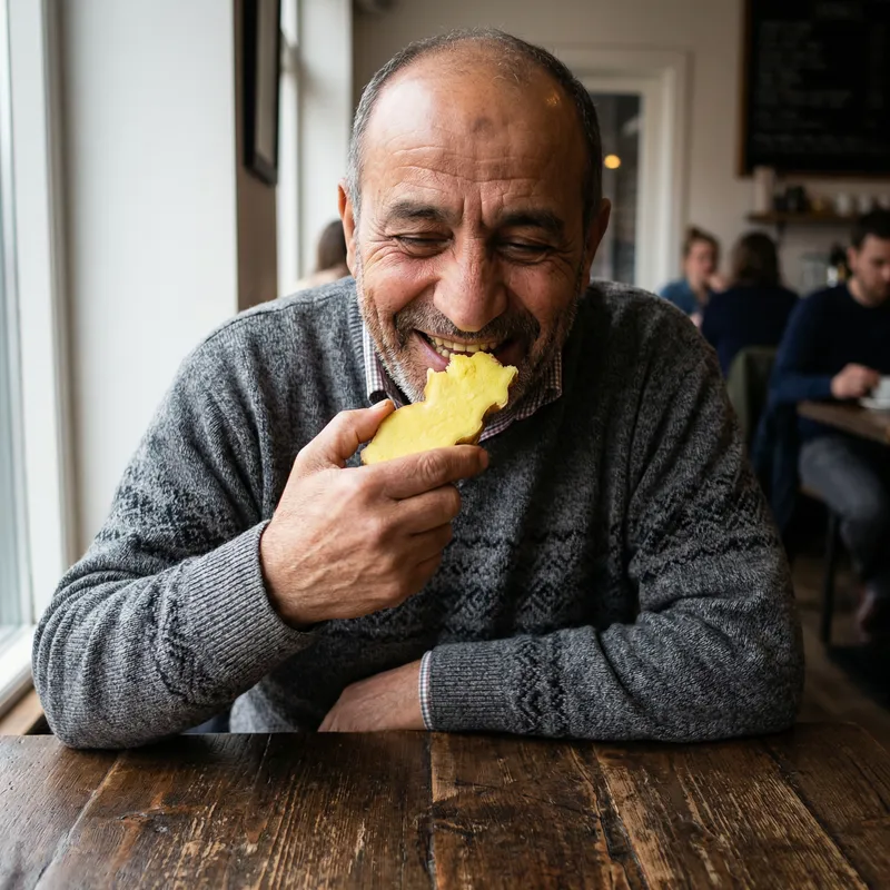 Middle Eastern Man Enjoying Ginger with Erection