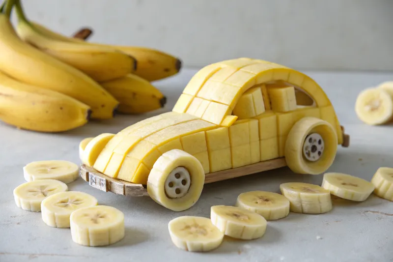 Banana Car: A Creative Fruit Art Piece