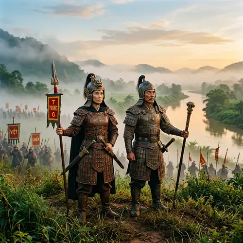 Ancient Vietnamese Generals: Female Resilience & Male Brilliance