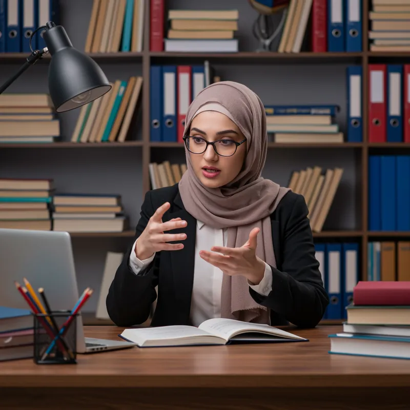 Online Math Tutoring by a Hijabi Instructor