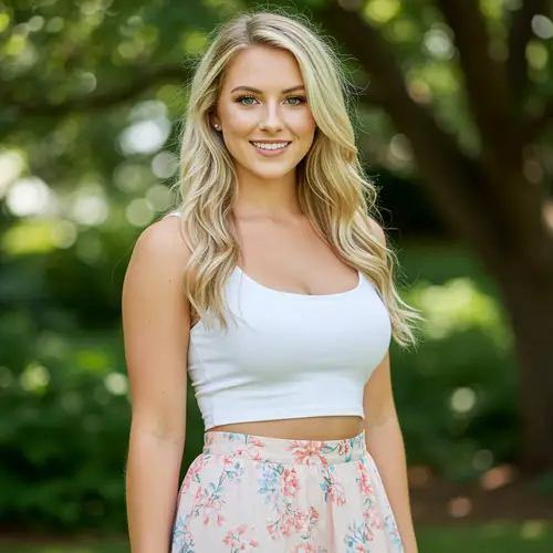 Stunning 28-Year-Old Blonde with Green Eyes