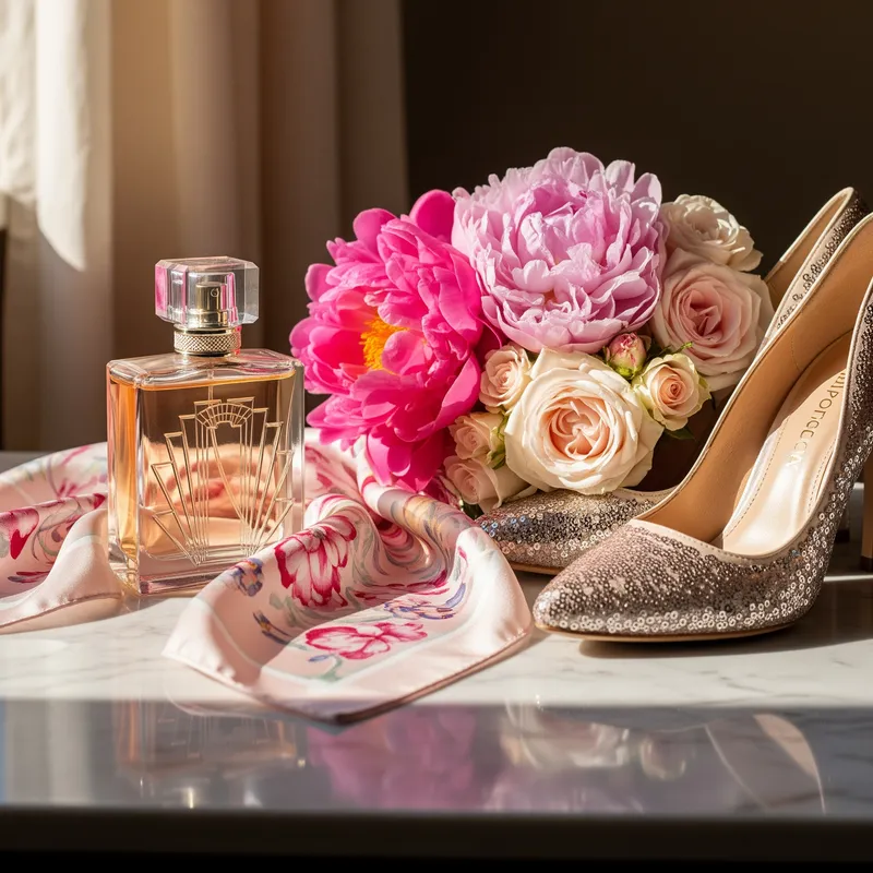 Elegant Silk Scarf Still Life Photography Elegant Silk Scarf Still Life Photography