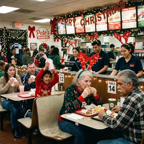 Festive Surprise at Local Fast Food Restaurant | Heartwarming and Tense Scenes