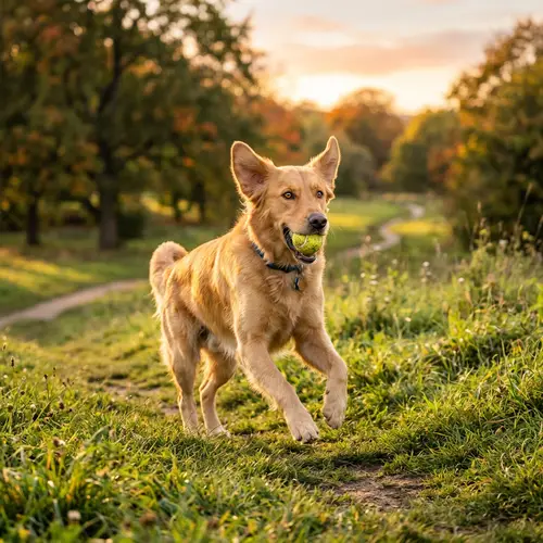 Attentive Canine: Detailed Playful Dog Portrait