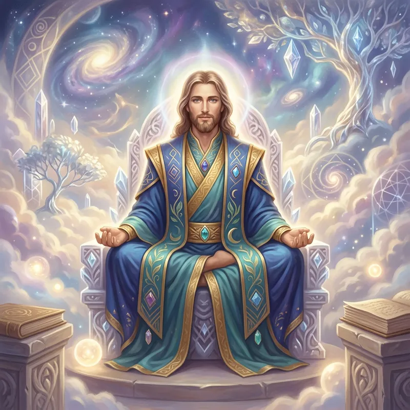 Mallinar Kula: Divine Figure in Heavenly Tranquility