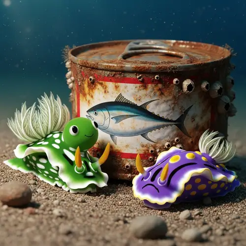 Love Under the Sea: Green Nudibranch's Tuna Can Dream
