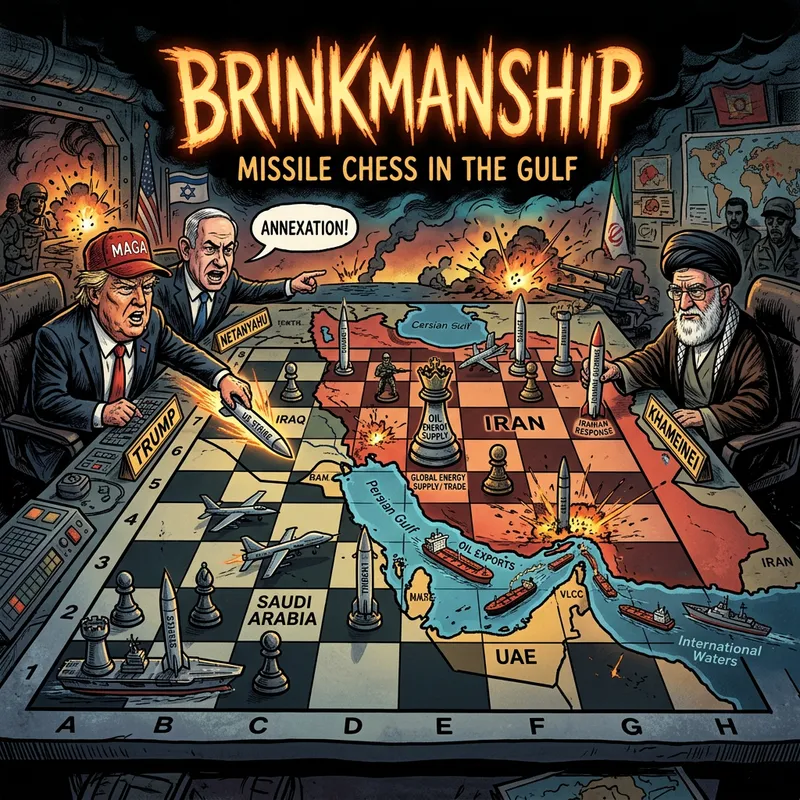 Missile Chess: A Dark Satire of Gulf Tensions