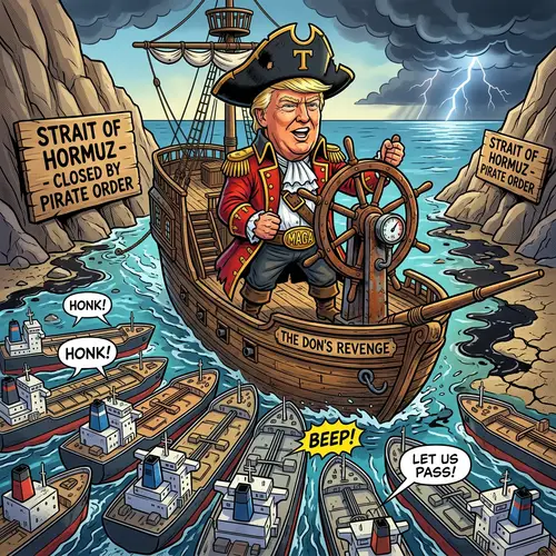 Trump the Pirate: A Satirical Take on Oil Crisis