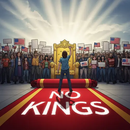 Defiant Protest: No Kings, No Thrones