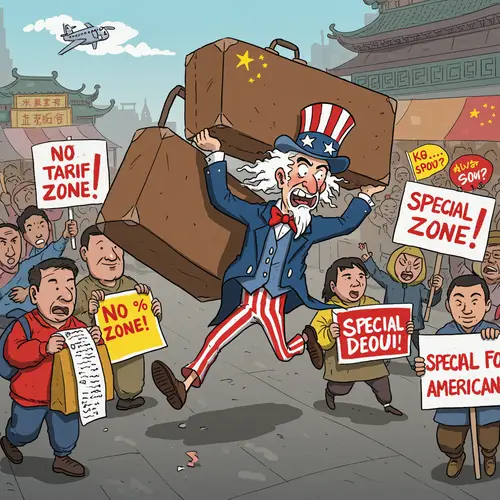 Uncle Sam's Shopping Sprint in Beijing Market