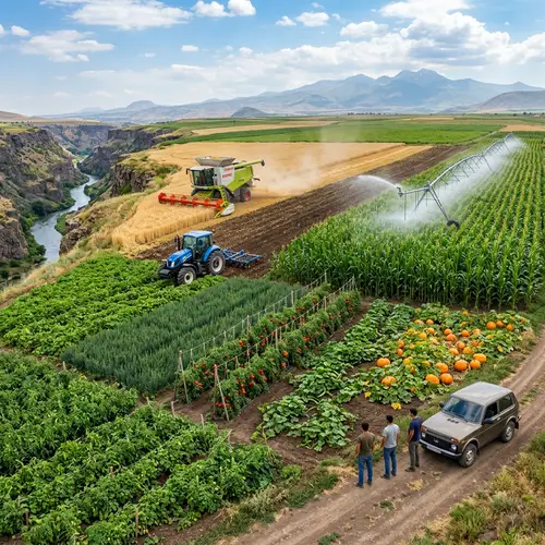 Sprawling 200 Hectare Field in Armenia: Agricultural Bounty on Akhuryan River Banks