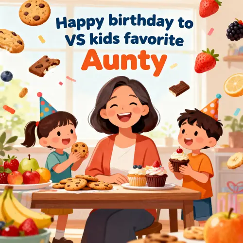 Birthday Celebration for Kids' Favorite Aunty