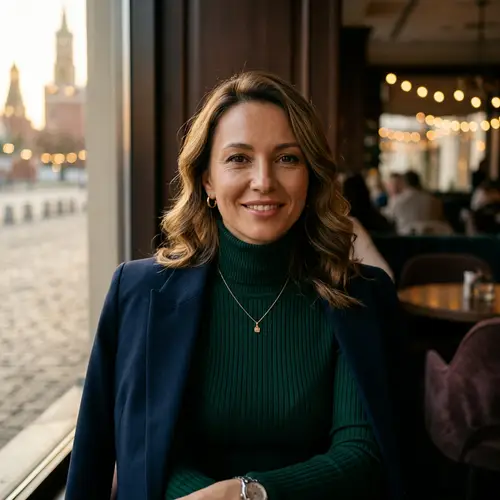 Elegant Russian Woman Portrait - Stylish & Sexy