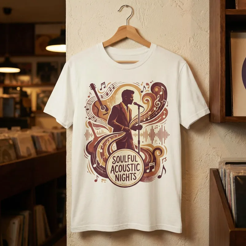 Paolo Nutini T-Shirt Design | Soulful Acoustic Vibes