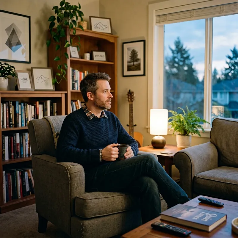 40-Year-Old Man Alone: Finding Solitude