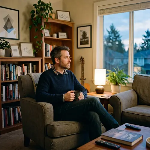 40-Year-Old Man Alone: Finding Solitude