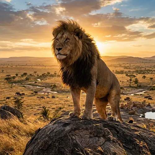 Rasul the Lion: Majestic Leader of the Savannah