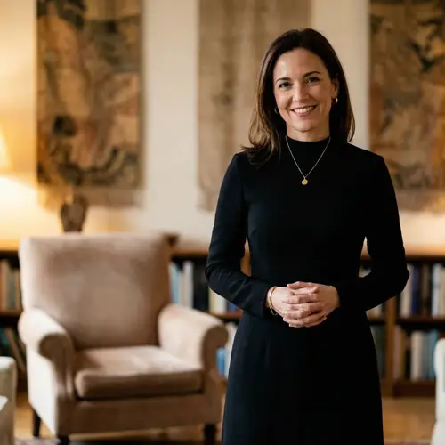 Elegant and Confident Woman in Black Outfit