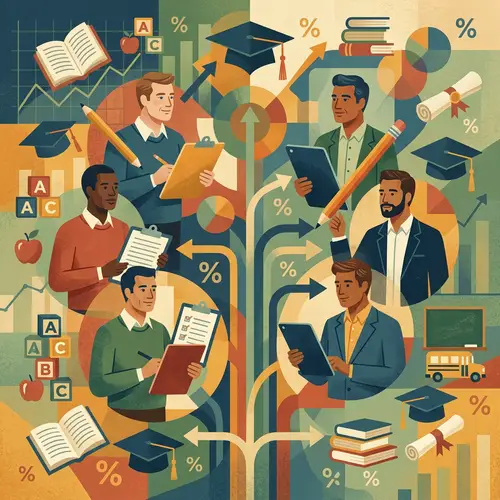 Household Survey Representation: Adult Males, Age 48, Educ. Levels