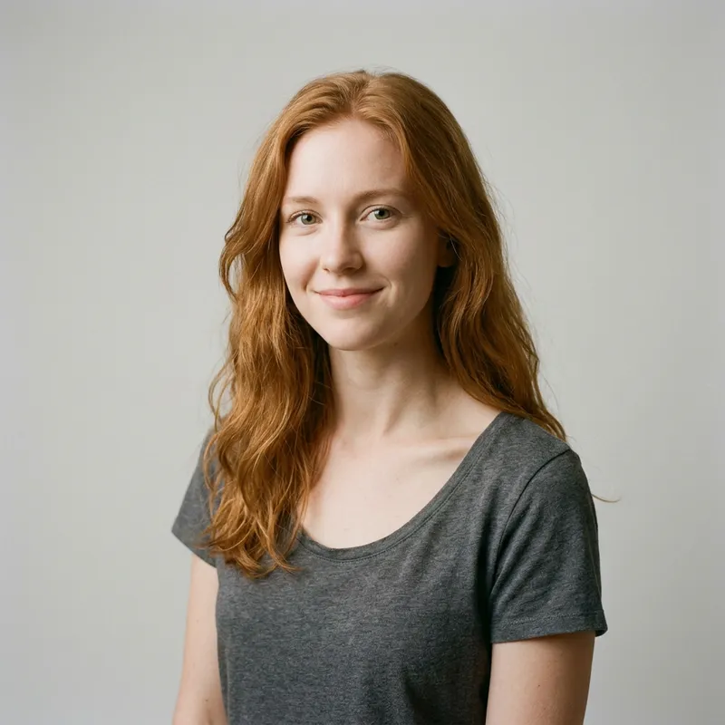 Stunning Portrait of a Young Woman with Ginger Hair