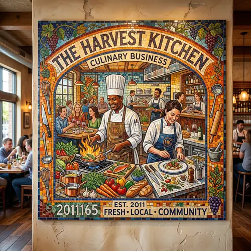 Culinary Venture Mosaic Design Inspiration
