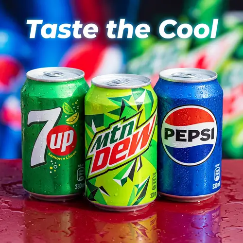 Taste the Cool: Pepsi, 7UP & Mountain Dew