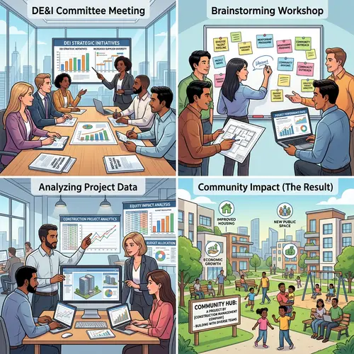 Diverse Construction Management Team Enhancing Communities