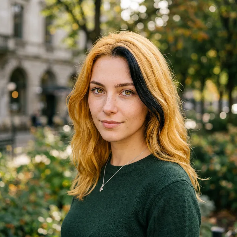 Blonde Girl with Golden Eyes - Remarkable Portrait