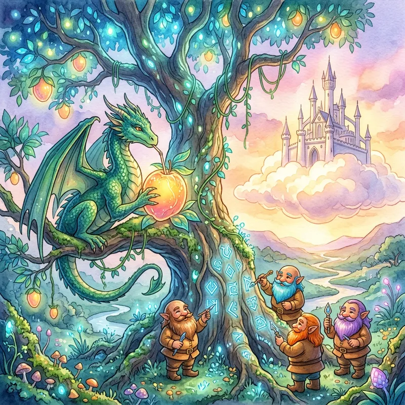 Dreamy Fantasy Watercolor Realm