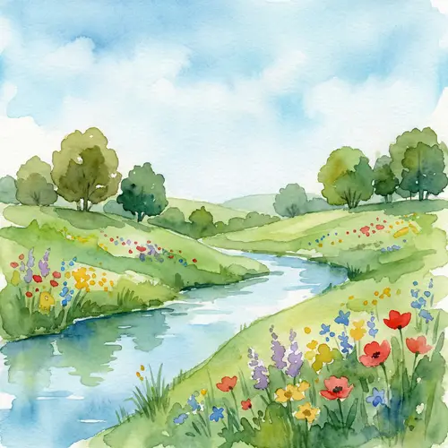 Calming Natural Landscapes | Watercolor Art