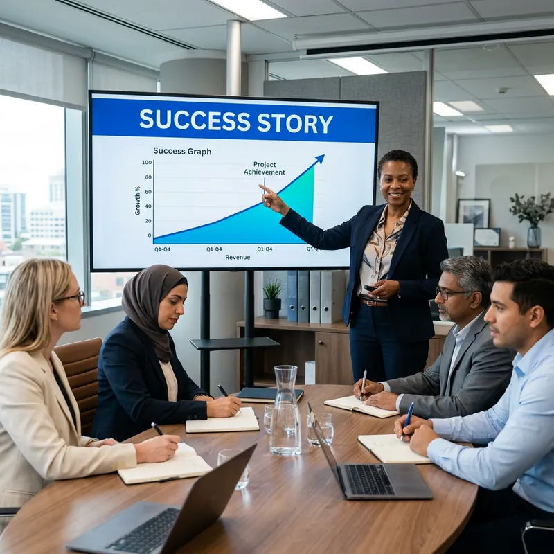 Consultant Leading Success Story Presentation