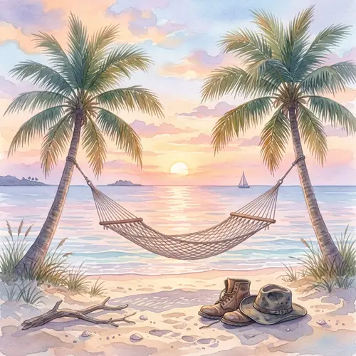 Serenity of Retirement: Tranquil Landscape and Relaxation