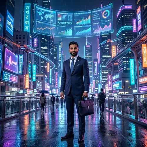 Expert Consultant in Futuristic Neon Environments