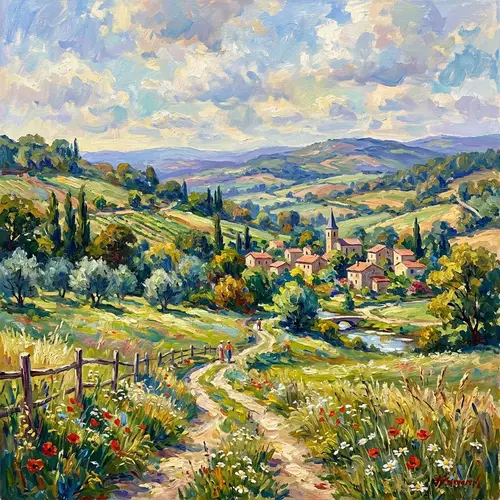 Impressionist Landscape Painting: Stunning Views in English
