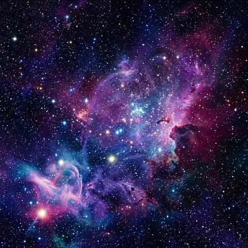 Starlit Galaxy Abstract Artwork