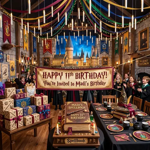 Enchanting 11th Birthday Party with Magical School Theme