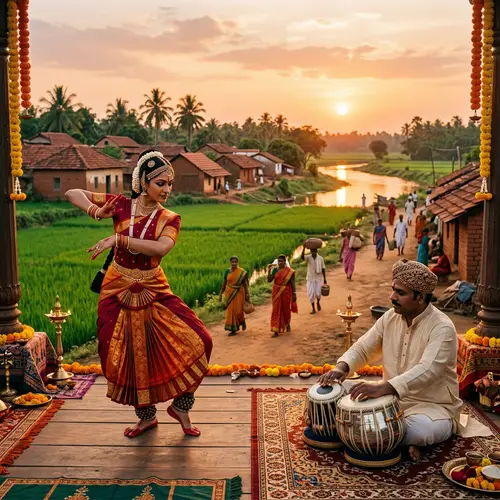 Diverse Culture of India: Saree Dancer & Tabla Player
