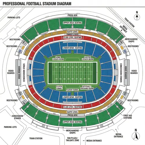 Prince Abdul Aziz Stadium Diagram - Football Layout