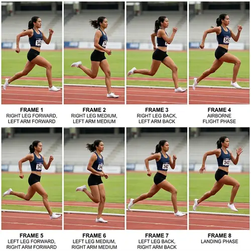 Dynamic Running Poses for Athletes