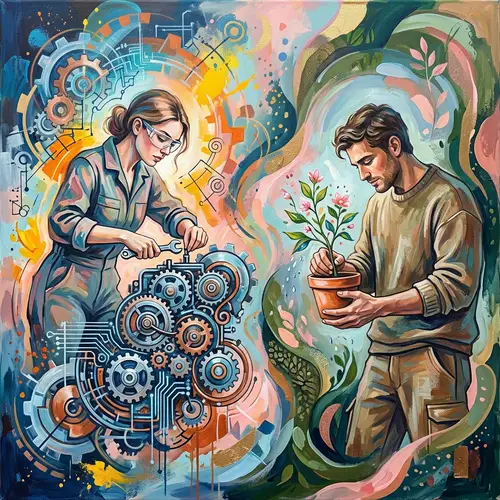 Abstract Representation of Gender Roles | Harmonious Balance