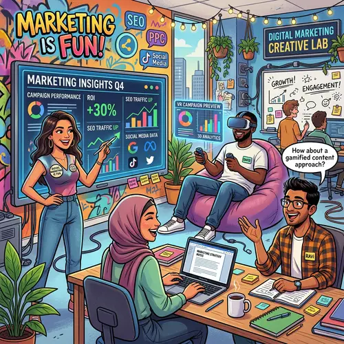 Digital Marketing Team - Creative Ideas and Innovation